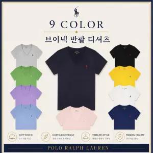 폴로랄프로렌 여성 포니로고 브이넥 반팔 티셔츠 9color