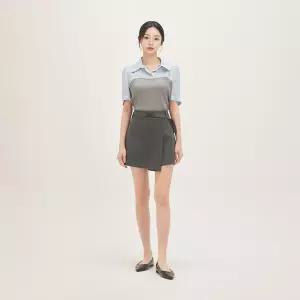 [백화점 홈쇼핑 정품] 로엠 벨티드 랩 치마바지 RMTWG25RT1