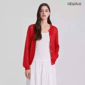 [ab.plus] 라운드 썸머 니트 가디건 (LSA3MY32A)
