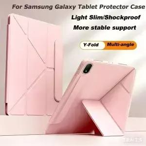 삼성 갤럭시 탭 A11 A9 플러스 11 8.7 스마트 케이스 S10 S9 S8 S7 FE 12.4 10.9 S11용 다각도 거치대 커버