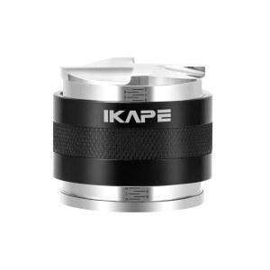 IKAPE 커피 제품 53MM 디스트리뷰터 및 핸드 탬퍼 조절 가능한 깊이 에스프레소 디스트리뷰터 모든 포타필터에 적합 54MM 브레빌 바텀리스 포타필터(블랙)와 호환 가능