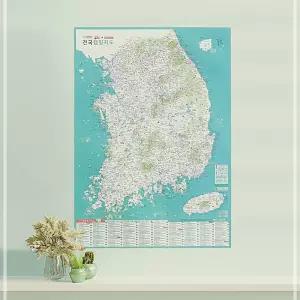 우리나라 캠핑지도 - 대한민국 전국 국내 여행 전도 학교 관공서 보기 교육용 선물 계획 도로 글램핑