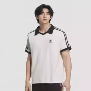 adidas 와플 반팔 폴로 셔츠 - 원더화이트 JV9265