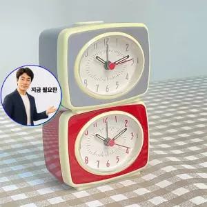 지금 필요한 레트로 시계 알람 빈티 탁상 저소음 아날로그 데스크