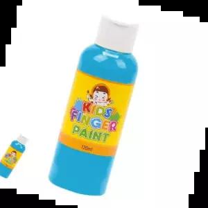 미술용품 어린이미술 미술놀이 핑거페인트 하늘색 120ml
