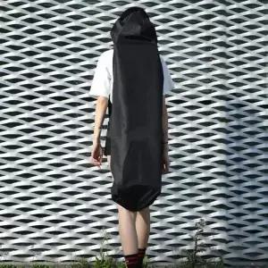 쿼드 스케이트보드 보관 가방 육상 서핑보드 더블 노커 피쉬보드 롱보드 블랙 600D 두꺼운 싱글 및 숄더