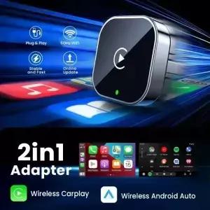 2025 무선 카플레이 안드로이드 오토 어댑터 USB 동글 스마트 미니 박스 플러그 앤 5G 와이파이 블루투스