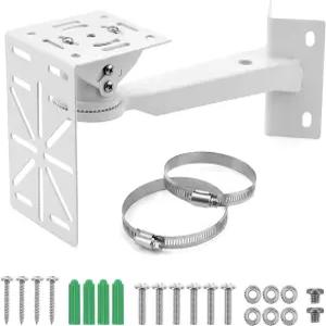 QWORK 보안 카메라 마운트 브래킷 범용 L자형 돔 CCTV 벽 및 천장 수직 극 후프
