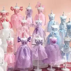 수공예품 스커트 DIY 의류 키트 패션 디자인 공주 의상 귀여운 수제 드레스 재료