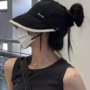 투톤 생활방수 보닛햇 밴딩끈 썬캡 운동모자 와이드챙xyz926