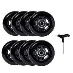 인라인 스케이트 휠 85A 8팩 ABEC-9 베어링 72mm 76mm 80mm 롤러하키 스쿠터 수리
