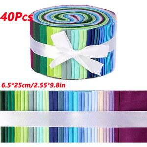 암막 커튼 원단 40Pcs 젤리 퀼트 스트립 패치 워크 공예 atchwork 바느질 DIY