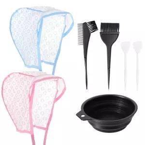 헤어 하이라이팅 캡 후크 염색 살롱 헤어드레싱용 프로스팅 블리치 키트