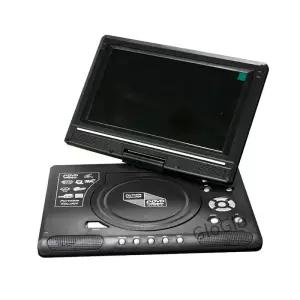 미니 휴대용 DVD CD EVD 플레이어 98 인치 디지털 데스크탑 스마트 TV 원격 제어 270 포함 여행용 회전식