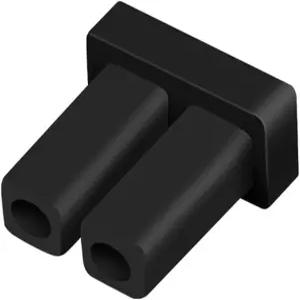 SFP 트랜시버 스위치 포트용 100pcs 먼지 캡 검은색 실리콘 SFP/XFP LC 이중 플러그 색상