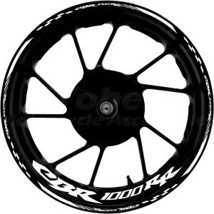 CBR 17인치 휠 림 스티커 데칼 테이프 CBR1000RR 2004-2025 모터사이클 반사 스트라이프(흰색)와