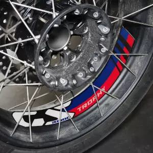 라벨바이크 - 스티커 스트라이프 모터사이클 림 휠 튜닝 보호 키트 BMW R 1300GS 어드벤처와 호환 블루