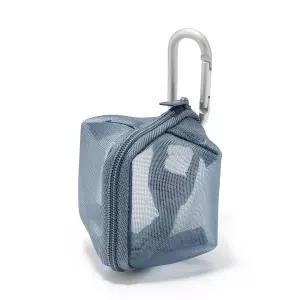 [무인양품] 나일론 메쉬 컴팩트 파우치 블루 7x6cm