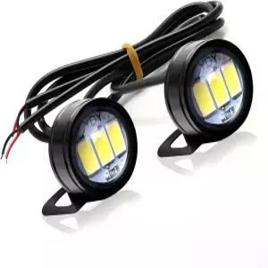 PCS 모터사이클 LED 이글 라이트 2개 초광각 보조 스포트라이트 12V 방수 주간 주행등 대부분의 적합한