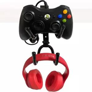 PS3/PS4/PS5/Xbox One/S/X/Elite/시리즈 X 컨트롤러 Pro 등을 위한 행거 보관 랙에 Pmsanzay 데스크 마운트