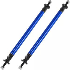 X AUTOHAUX 2pcs 150mm 5.91 스플리터 서포트 로드 조절 가능 전면 범퍼 립 스트럿 타이 바 대부분의 차량