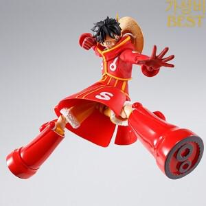 반다이 오리지널  인쇼크 SHF 원피스 시리즈 몽키·디·루피 퓨처 아일랜드 에그헤드 애니메이션 컬렉션 모