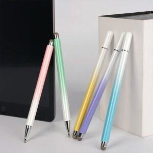 2 in 1 For Iphone 삼성 유니버설 스크린 연필 스타일러스 펜 핸드폰 태블릿 용량 성 터치 caneta para