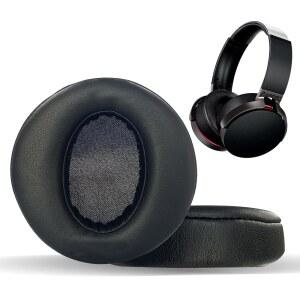 소니 MDR-XB950XB950BT XB950B1 XB950N1 XB950AP 오버이어 헤드폰용 이어 패드 교체용 고밀도 소음 차단 폼-블랙 쿠션