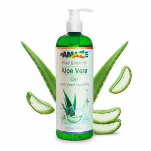 ATAMAZE 500ml 모발 및 피부용 순수 알로에 베라 젤 수분 공급 끈적임 없음 두피와 진정 강한 향 가볍고