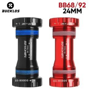 BUCKLOS 자전거 바텀 브래킷 BB86/92 24MM MTB 로드 프레스핏 알루미늄 합금 사이클링 BB 베어링 부품