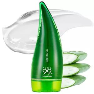 홀리카 알로에 99 수딩 젤 8.5온스 250ml - 끈적임 없는 베라 일광 얼굴 피부 바디 앤 헤어에 보습 빠른