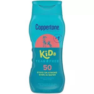 코퍼톤 SPF 50 티어 프리 자외선 차단 로션 방수 8 Fl Oz