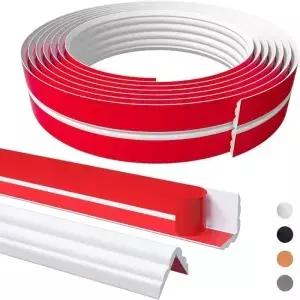 3m 코너 몰딩 트림 안전 충돌 방지 벽 모서리 보호대 PVC 유연한 테이블 내부 외부용