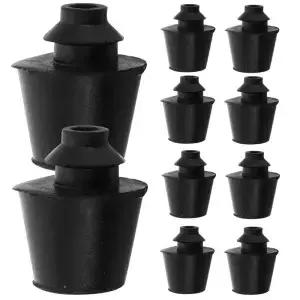 10Pcs 자동차 도어 버퍼 블록 고무 충격 방지 패드 트렁크 후드 진동 리어 범퍼 가드용 보호대 스토퍼