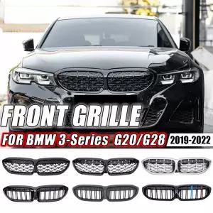 자동차 그릴망 튜닝 BMW 호환 3시리즈 G20 G21 - 318i 320i 320d 330i 340i 340d M 스포츠용 전면 범퍼 키