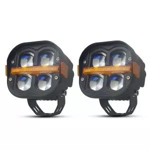 화물차작업등 써치라이트 해루질 4인치 140W LED 작업등 안개등 듀얼 컬러 주간주행등 BMW 호환 R1200GS R1
