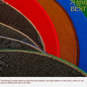 라운드 커버 테이블 매트 마작 식탁보 두꺼운 미끄럼 방지 패드 노이즈 게임 고무