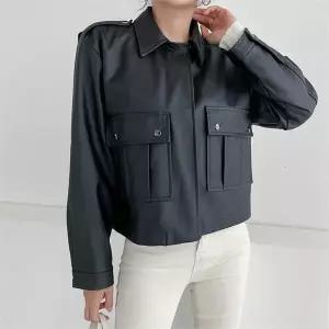 빅사이즈 110 심플무광숏라이더자켓 DBNE908 (7699642A)