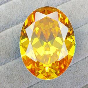 크리스탈 원석 대형 아름다운 노란색 13x18mm 가열되지 않은 사파이어 보석 타원형 모양 쥬얼리