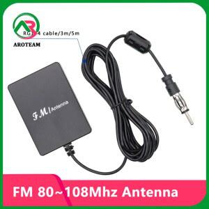 차량 탑재 패치 라디오 네비게이터의 단파 80~108Mhz FM 안테나 수정 자동차용 향상된 신호 증폭기 공중