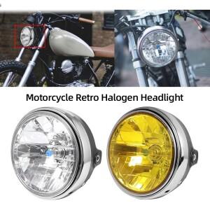 레트로 프론트 오토바이 라운드 헤드라이트 빈티지 오토바이 라운드 LED 헤드라이트 혼다 CB400 VTEC/900/C