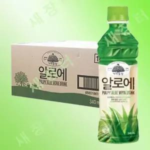 가야농장 알로에주스 340ml 24펫 알로에과즙음료 티타임 카페 파인다이닝 아이스티 샌드위치 카페인