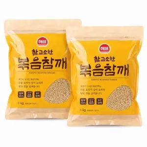 사조해표 참고소한 볶음참깨 2kg 대용량 업소용 식자재