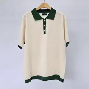 [하프클럽/아이우먼]아이우먼 엔딩단추카라배색반팔티 RMS219M605 빅사이즈