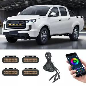 JMC 비구스 차량용 18LED 프론트 그릴 라이트 주간 주행등 휠 아이브로우 램프 픽업트럭 오프로드 12V