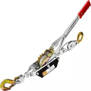 SENKEYFE 4400파운드 파워 래칫 케이블 풀러 툴 윈치 7피트 뒤틀림 방지 1피스 2기어 안전 래치 포함 후크