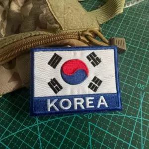 찍찍이 의류패치 대한민국 스티커 국기 군복 탈 대한민국 국기 와펜 찍찍이 군복 탈부착