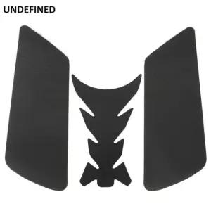 블랙 오토바이 연료 탱크 트랙션 패드 스티커 사이드 무릎 그립 보호대 데칼 For Duca Black