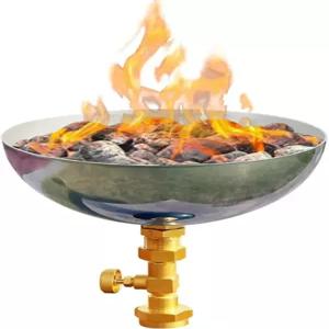 MOFLAME 6인치 프로판 파이어 핏 볼 키트 88 000 BTU 다기능 야외 불 테이블 및 1파운드 일회용 탱크와