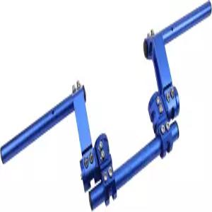 파워모터 7/8인치 22MM 조절 가능 모터사이클 핸들바 125cc 피트 바이크 모터크로스 스쿠터-블루와